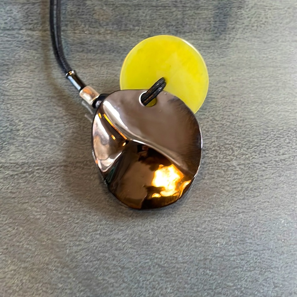 Robert Lee Morris freeform multi-material necklace - Picture 5 of 12
